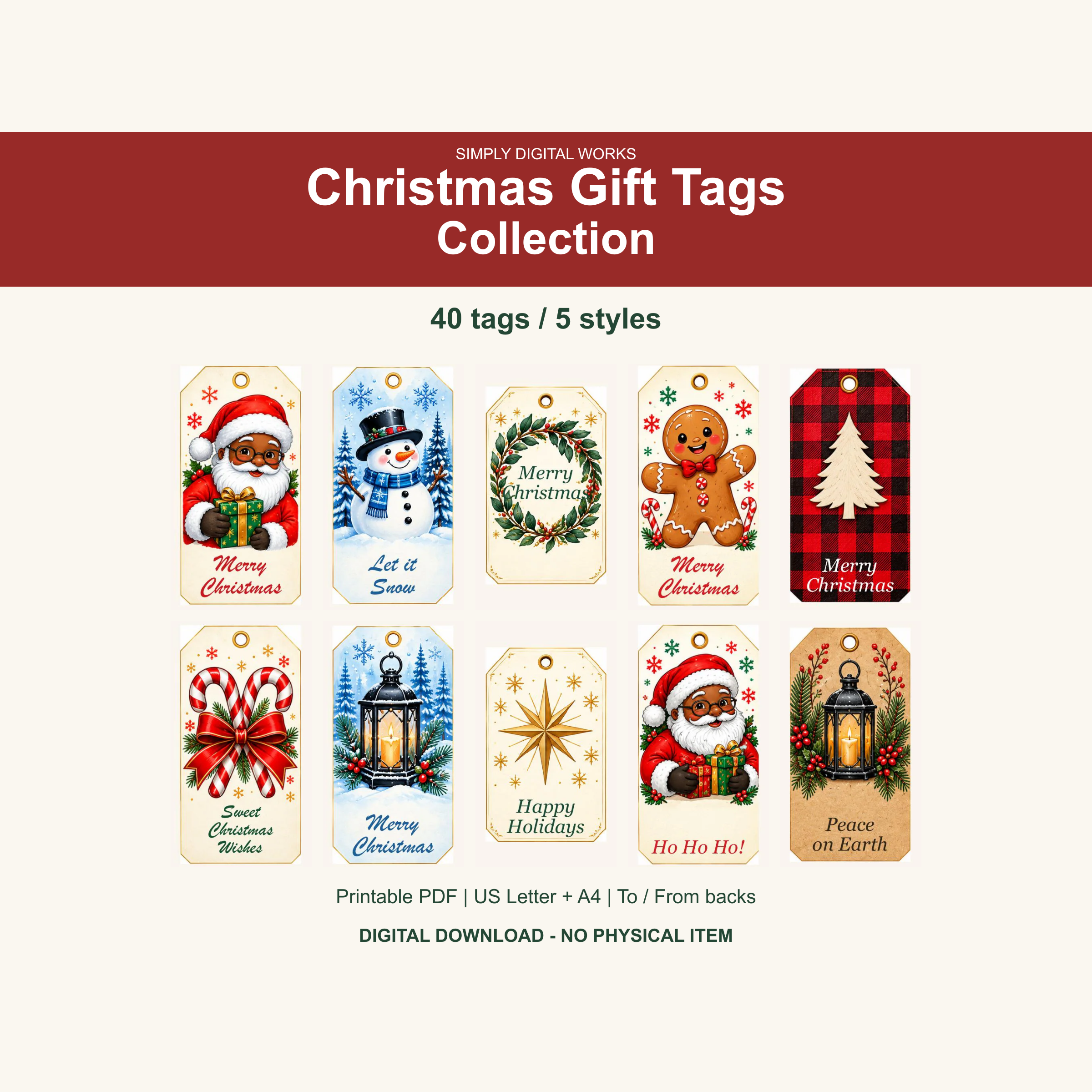 Christmas Gift Tags Collection — existing cover