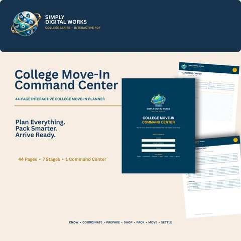 College Move-In Command Center approved product preview