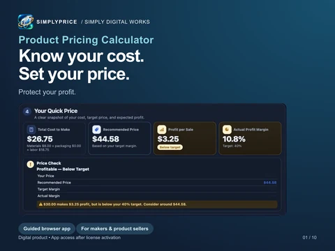 SimplyPrice approved product preview